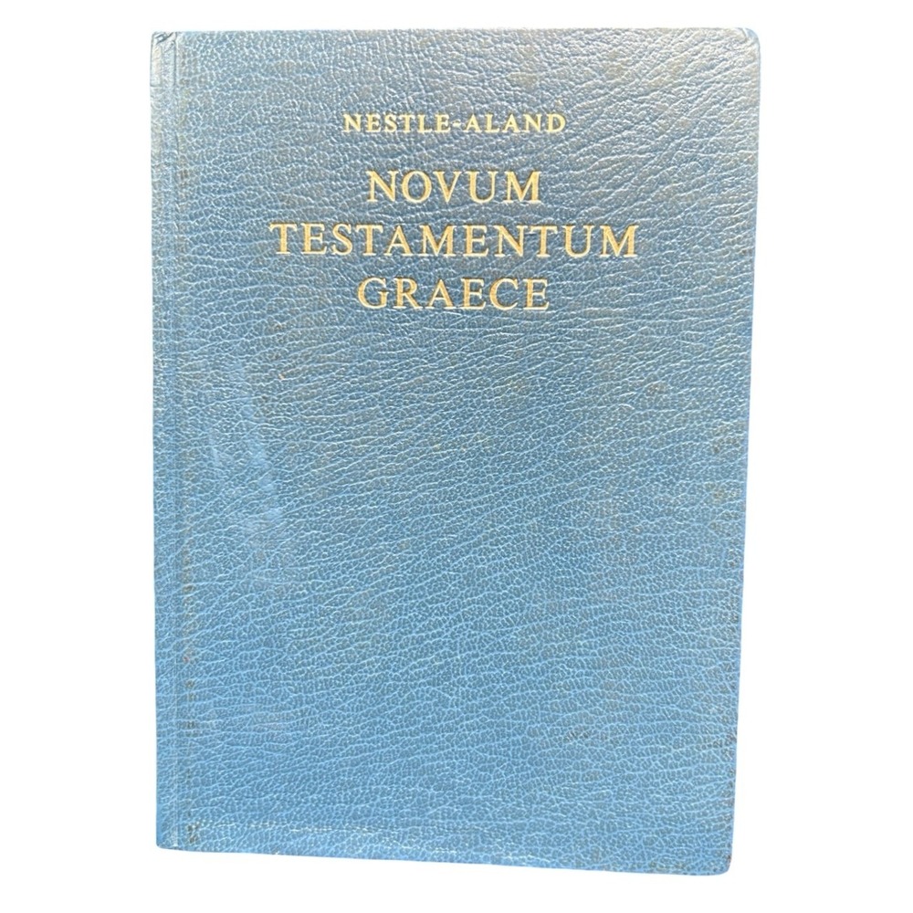 Nestle-Aland Novum Testamentum Graece 26th Edition 1979 Greek New Testament Blue